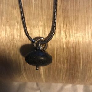 Recycled Sterling Silver and stone necklace.